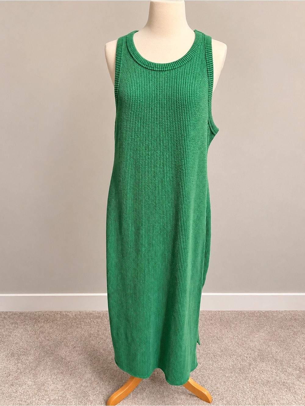 GILLI Green Knit Maxi Dress Size 1X Like New